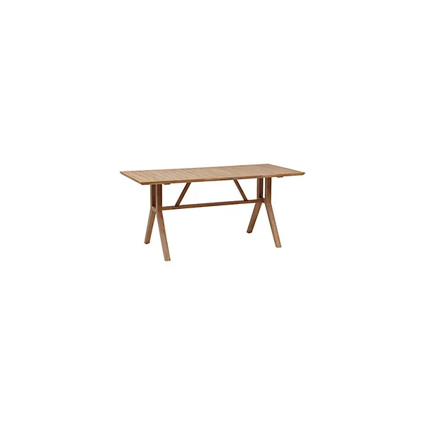 Table haute de jardin 8 personnes Papouasie coloris tahini Hespéride L.210 x l.95 x H.95 cm