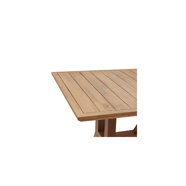 Table haute de jardin 8 personnes Papouasie coloris tahini Hespéride L.210 x l.95 x H.95 cm
