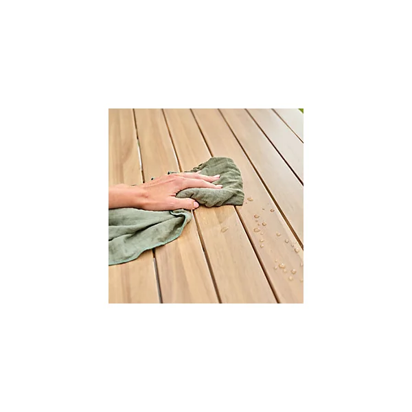 Table haute de jardin Riveo bois d'acacia L.90 x l.90 x H.100 cm GoodHome