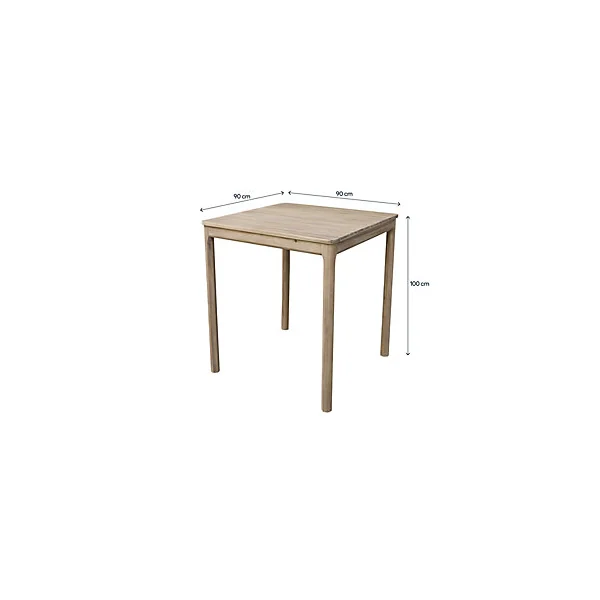 Table haute de jardin Riveo bois d'acacia L.90 x l.90 x H.100 cm GoodHome