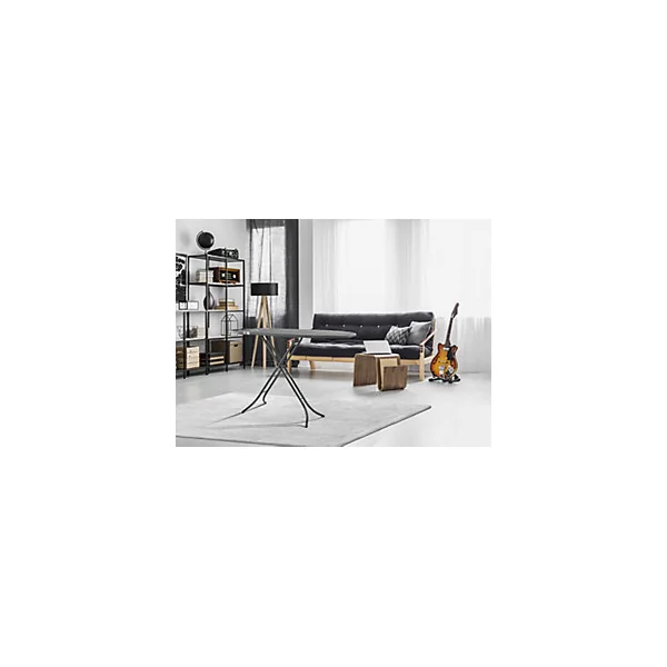 Table à repasser légère 120 x 38 cm, noir, Leifheit Classic M Black