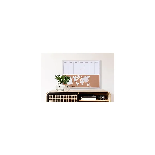 Tableau en liège et calendrier magnétique 30 x 40 cm