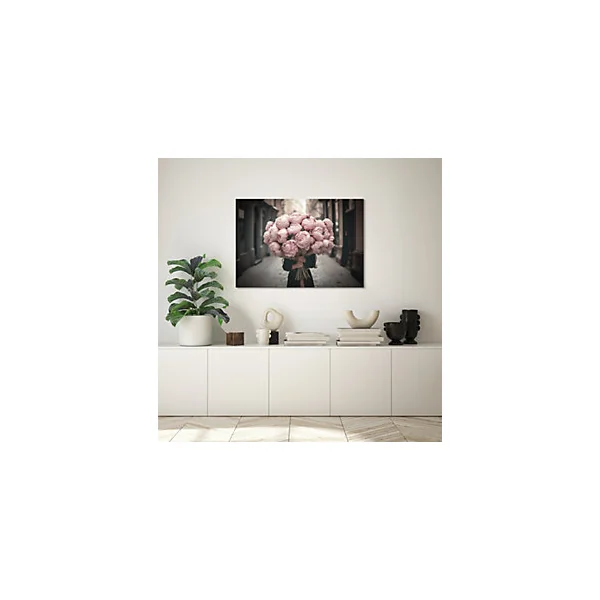 Tableau sur toile bouquet de pivoines