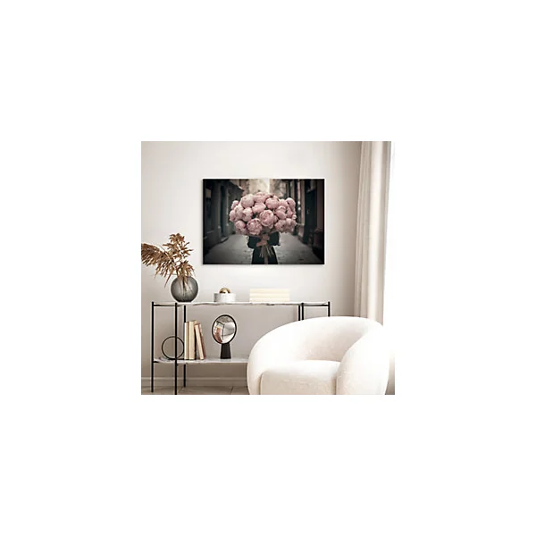 Tableau sur toile bouquet de pivoines