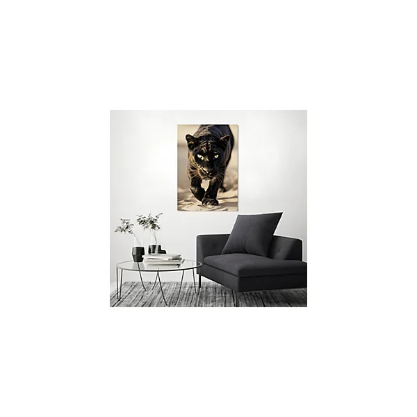 Tableau sur toile Foil panthère l.70 x H.100 cm Dada Art