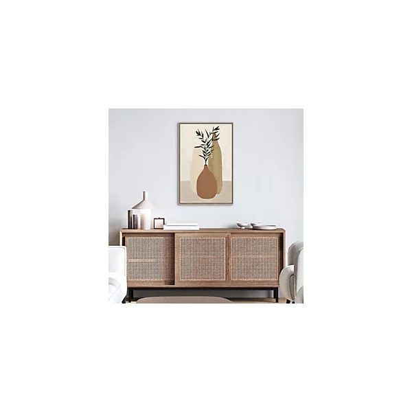 Tableau sur toile pots ethniques ocre l.60 x H.90 cm Dada Art