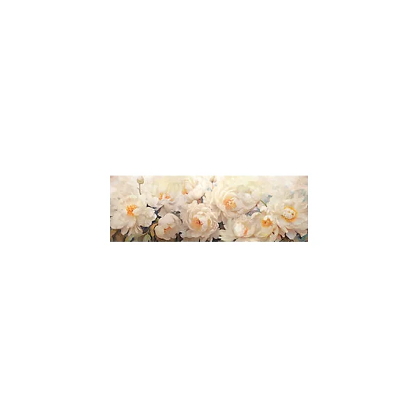 Tableau sur toile XXL peint à la main motifs fleurs l.150 x H.50 cm Dada Art