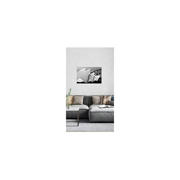 Tableau sur verre synthétique Sydney opéra Ceanothe L.97 x l.65 cm