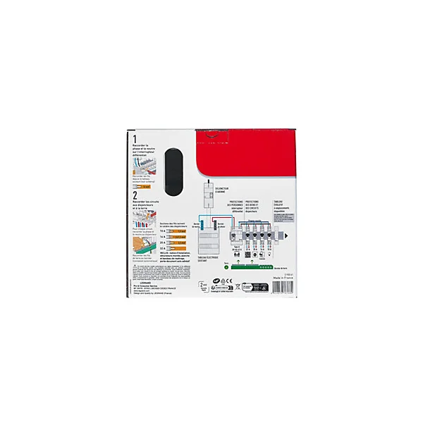 Tableau électrique pré-équipé et pré-câblé 1 rangée Legrand - 13 modules (5 inclus)