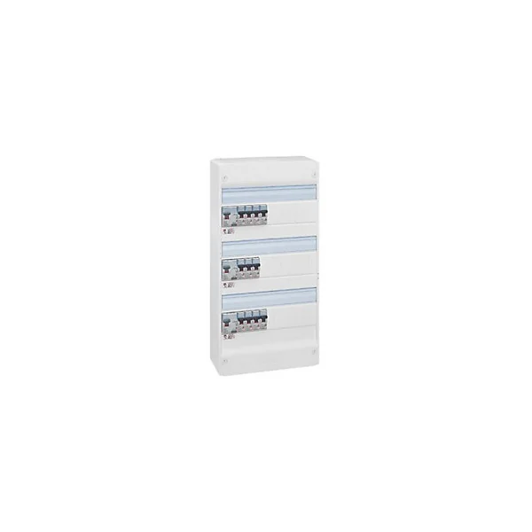 Tableau électrique pré-équipé et pré-câblé 3 rangées Legrand - 39 modules (14 inclus)