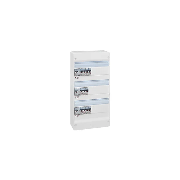 Tableau électrique pré-équipé et pré-câblé 3 rangées Legrand - 39 modules (14 inclus)
