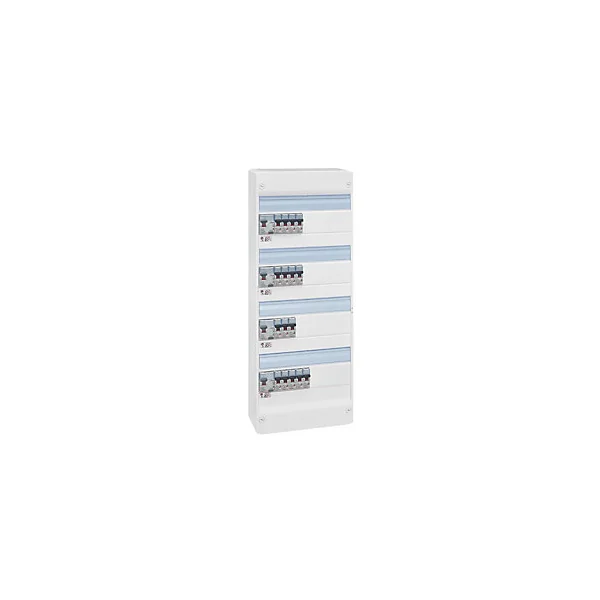 Tableau électrique pré-équipé et pré-câblé 4 rangées Legrand - 52 modules (20 inclus)