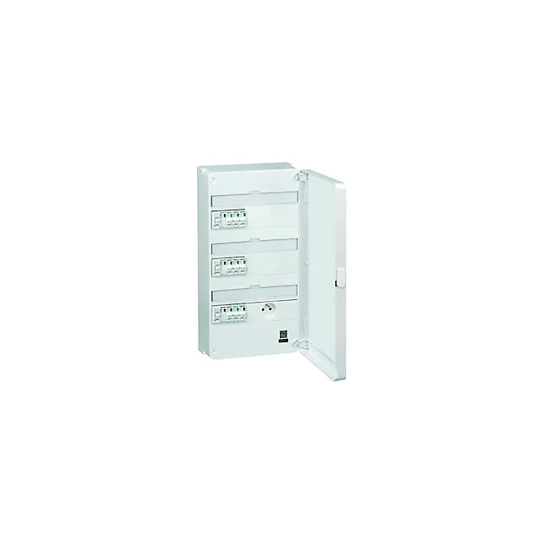 Tableau électrique pré-équipé Schneider Electric 3 rangées + Porte et prise