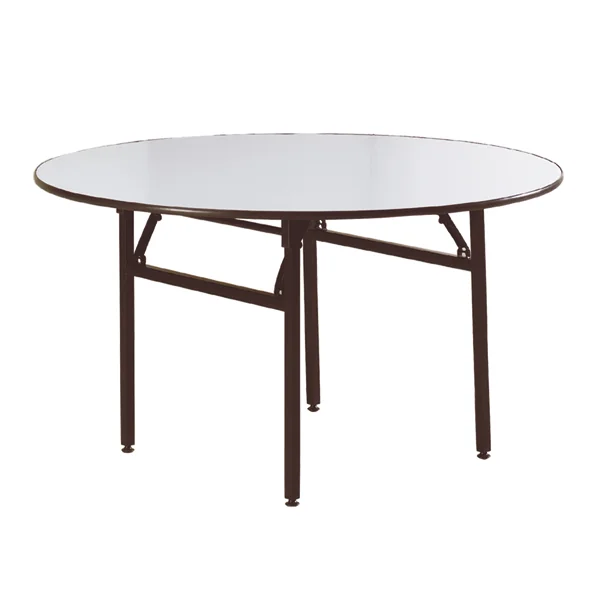 TABLES RONDES PLIABLES Ø 122x76 CM NOIR ACIER (2 UNITÉ) - Garcia de Pou