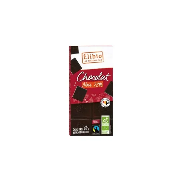 Tablette chocolat noir 72% 100g