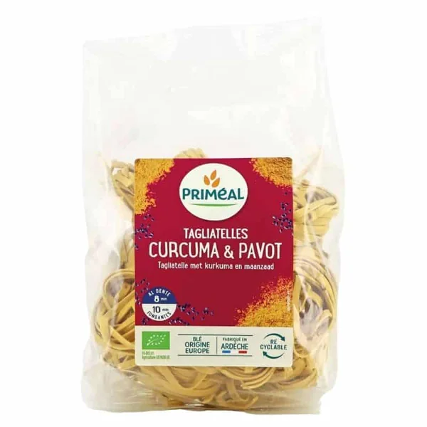Tagliatelles curcuma pavot 250g