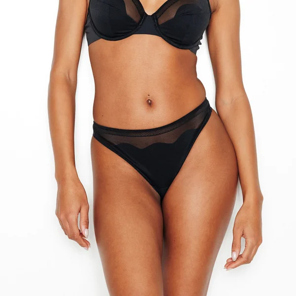 TANGA MICROFIBRE NOIR