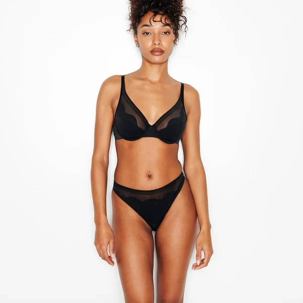 TANGA MICROFIBRE NOIR