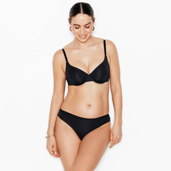 TANGA MICROFIBRE NOIR