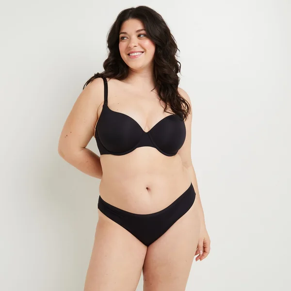 TANGA MICROFIBRE NOIR