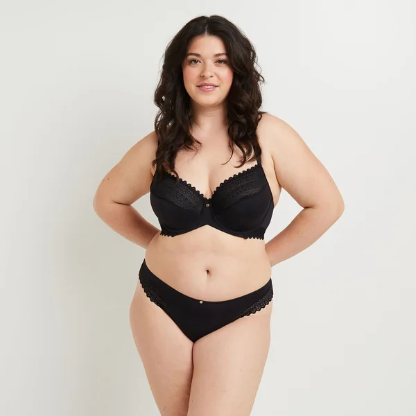 TANGA MICROFIBRE NOIR