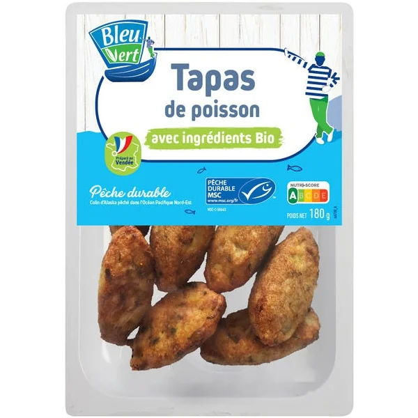Tapas de poisson 180g