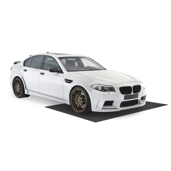 Tapis de Sol Imperméable 180 x 150 cm Tapis Antidérapant Voiture Réutilisable et Lavable avec Ruban Adhésif Double Face Absorbant Gris