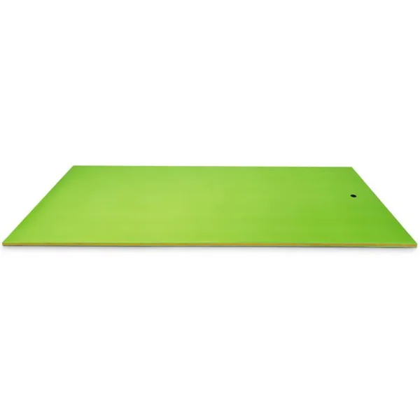 Tapis Flottant de Piscine 355 x 183 CM Matelas Flottant d’Eau 4-6 Personnes 3 Couches Mousse XPE Résistant Charge 400 KG Bleu/Vert/Orange