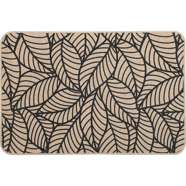 Tapis imprimé JUNGLE beige 40x60cm