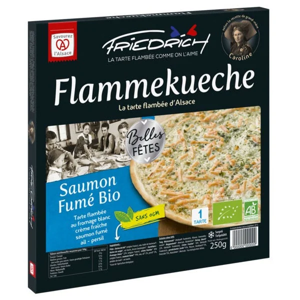 Tarte flambée au saumon 250g