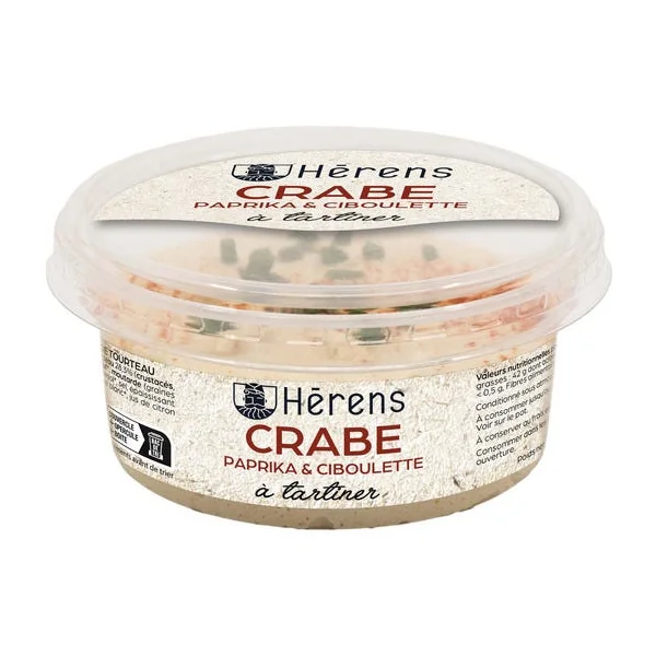 Tartinable crabe paprika ciboulette 130g