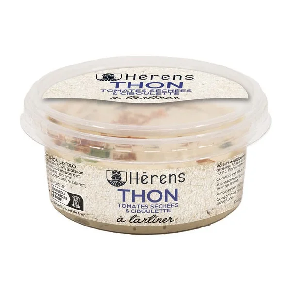Tartinable thon tomate ciboulette 130g