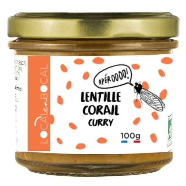 Tartinade lentille corail curry 100g