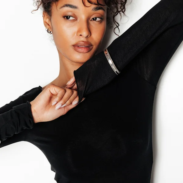 TEE-SHIRT AVEC LAINE NOIR