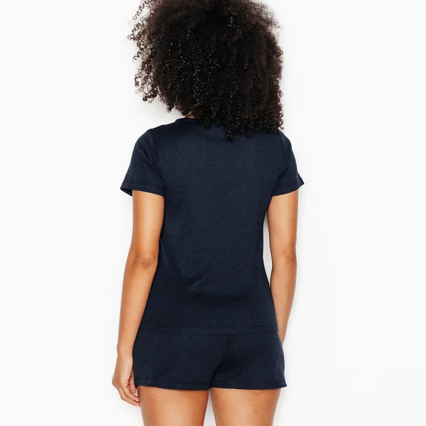 TEE-SHIRT MANCHES COURTES MARINE