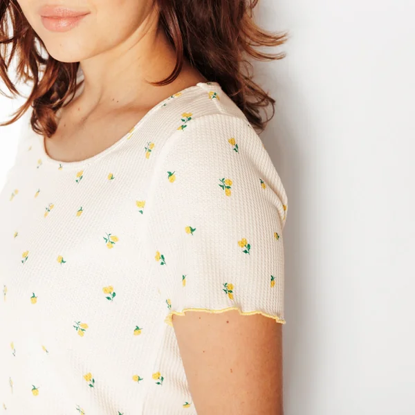 TEE-SHIRT MANCHES COURTES MULTICO JAUNE