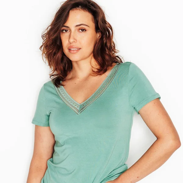 Tee-shirt manches courtes Vert clair