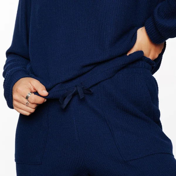 TEE-SHIRT MANCHES LONGUES BLEU