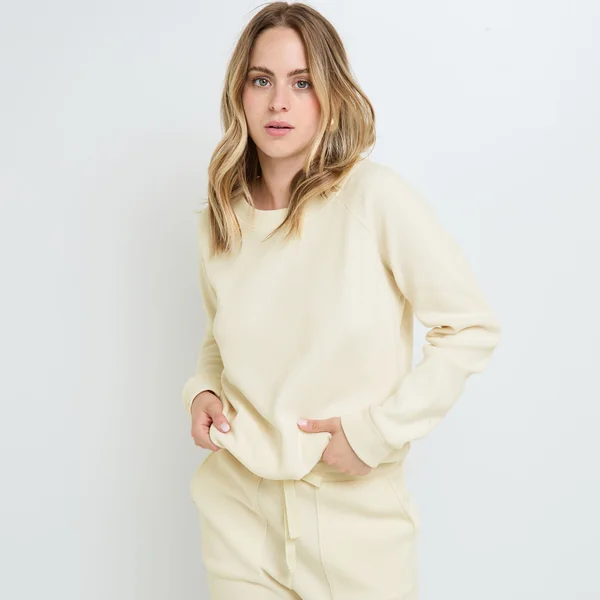 TEE-SHIRT MANCHES LONGUES ECRU