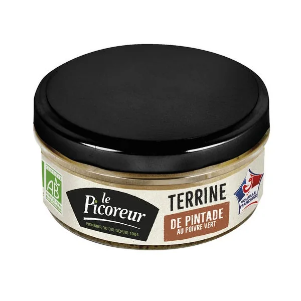 Terrine de pintade poivre vert 120g
