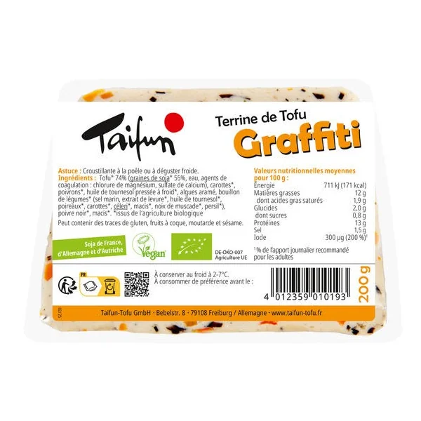 Terrine de tofu graffiti 200g
