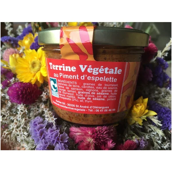 Terrine végétale au piment d'espelette
