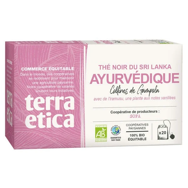 Thé noir ayuvédique du Sri Lanka 20x1,8g