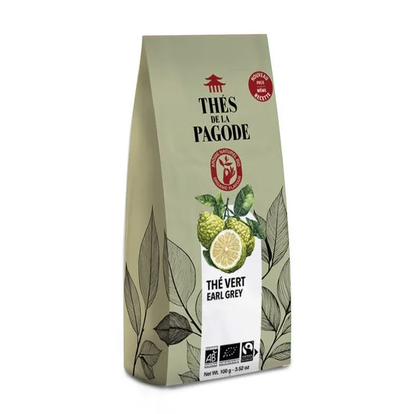 Thé vert earl grey 100g