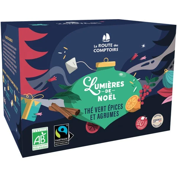 Thé vert Lumières de Noël 20x1,6g