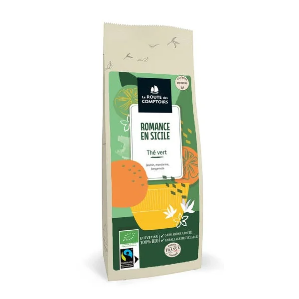 Thé vert Romance en Sicile 100g