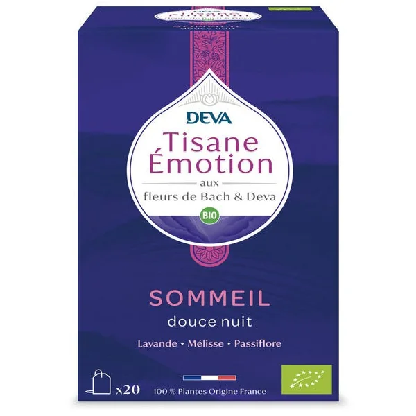 Tisane Emotion aux Fleurs de Bach - Sommeil douce nuit sachet (20) 32g