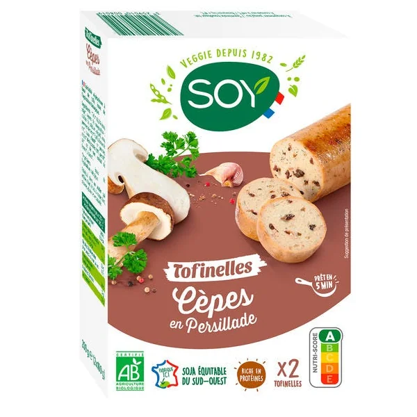 Tofinelles cèpes en persillade 2x100g