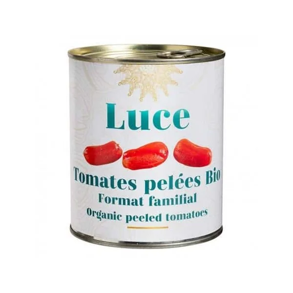 Tomates pelées bio Luce 800g
