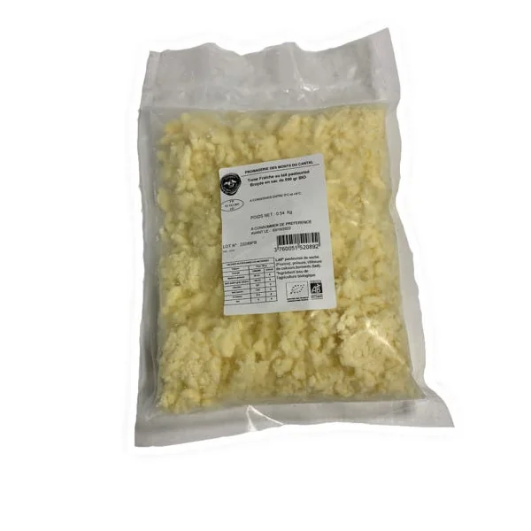 Tomme fraiche non salée broyée